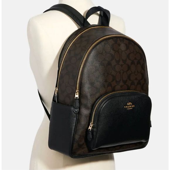 Coach Handbags - 💕NWT! ❤️Coach Large COURT Backpack in Sig Canvas Msrp:$450.00